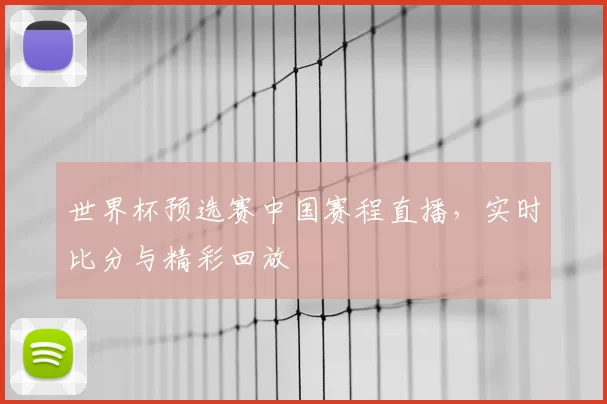 世界杯预选赛中国赛程直播，实时比分与精彩回放